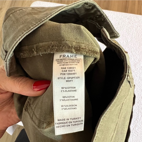 FRAME Utility green cargo pants - Picture 6 of 8